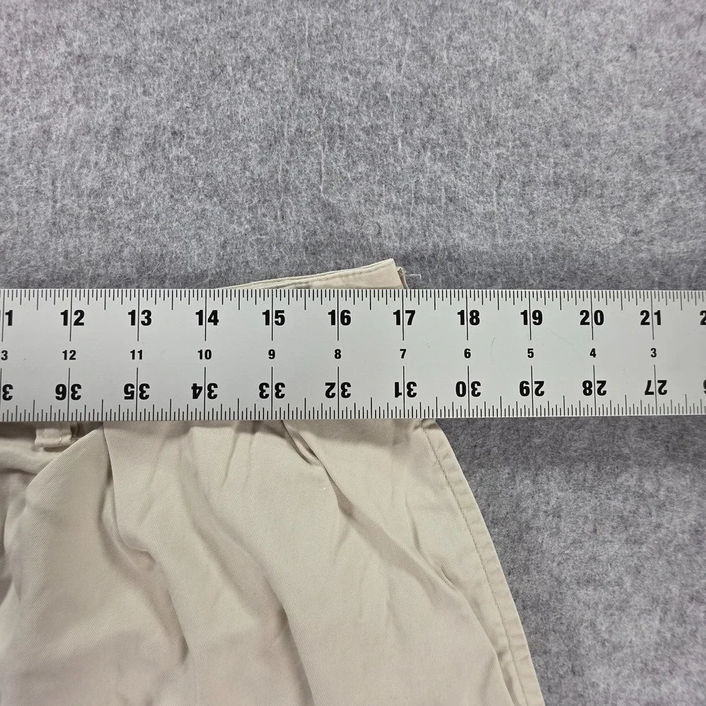 Polo Ralph Lauren Andrew Shorts Men's Size 36 Tan Pleated Chino Preppy Classic